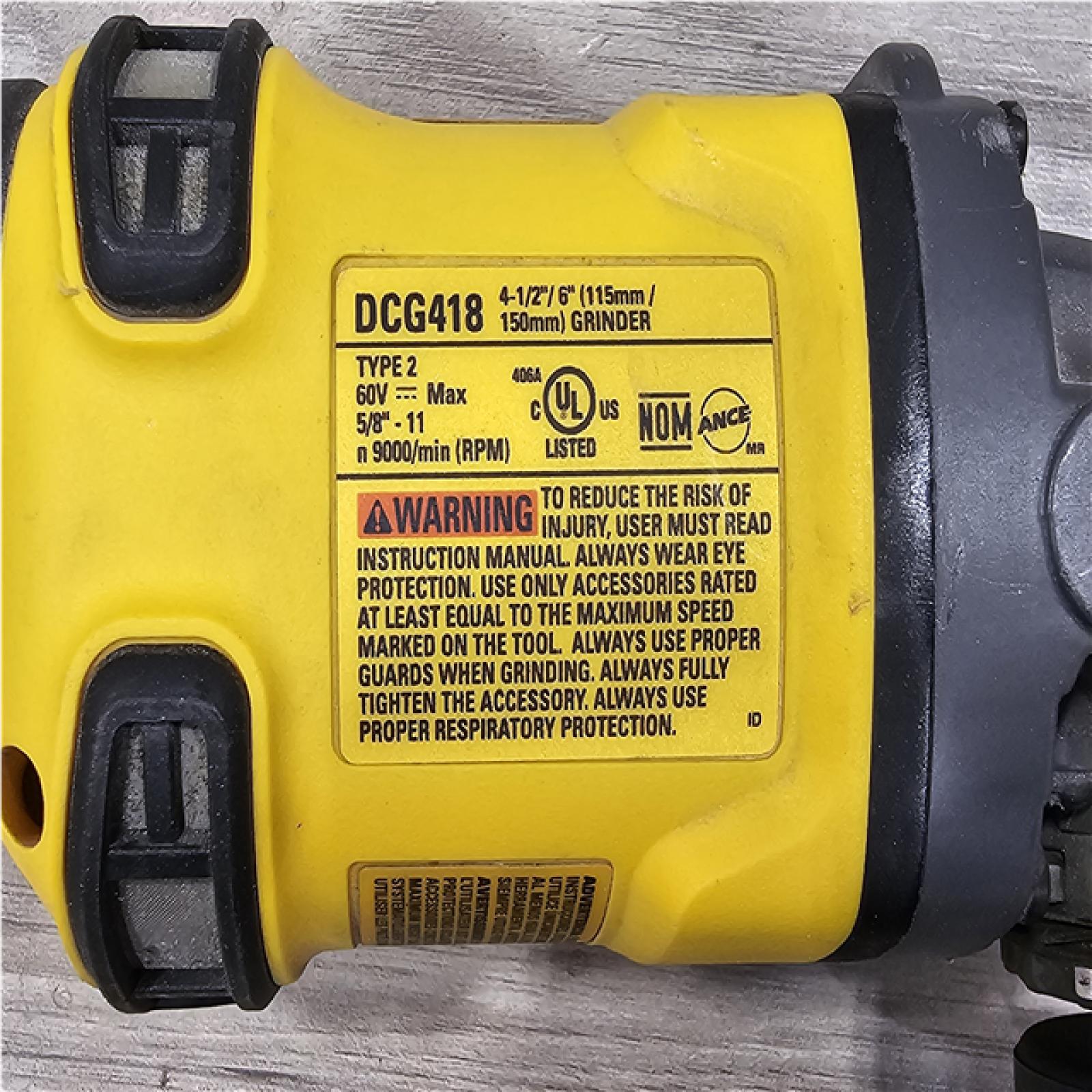 AS-IS DEWALT FLEXVOLT 60V Cordless 7 in. Angle Grinder (Tool-Only)