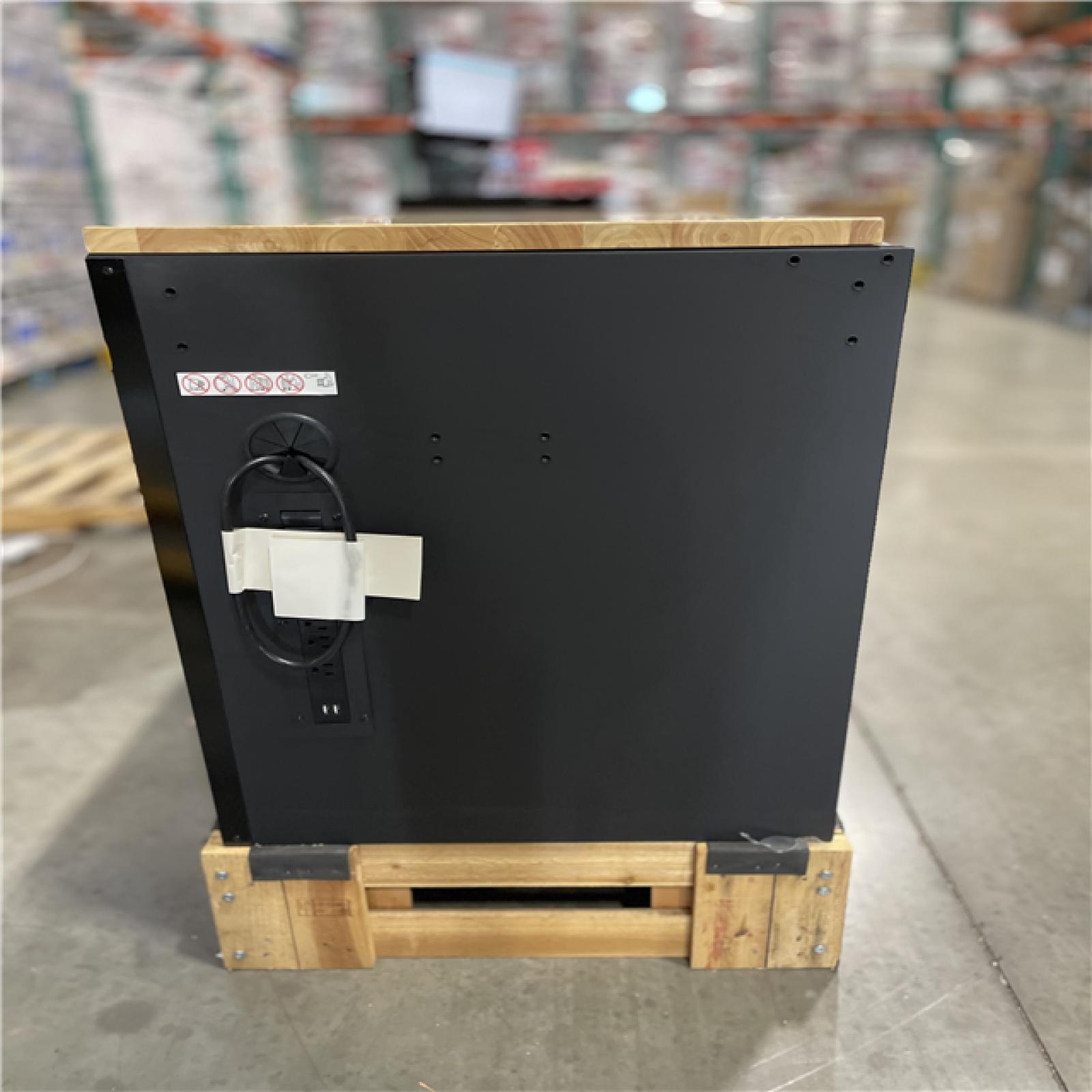 DALLAS LOCATION- AS-IS Husky 56 in. W x 27.6 in. D 10-Drawer Matte Black Heavy-Duty Mobile Workbench with Pegboard and Top Cabinets