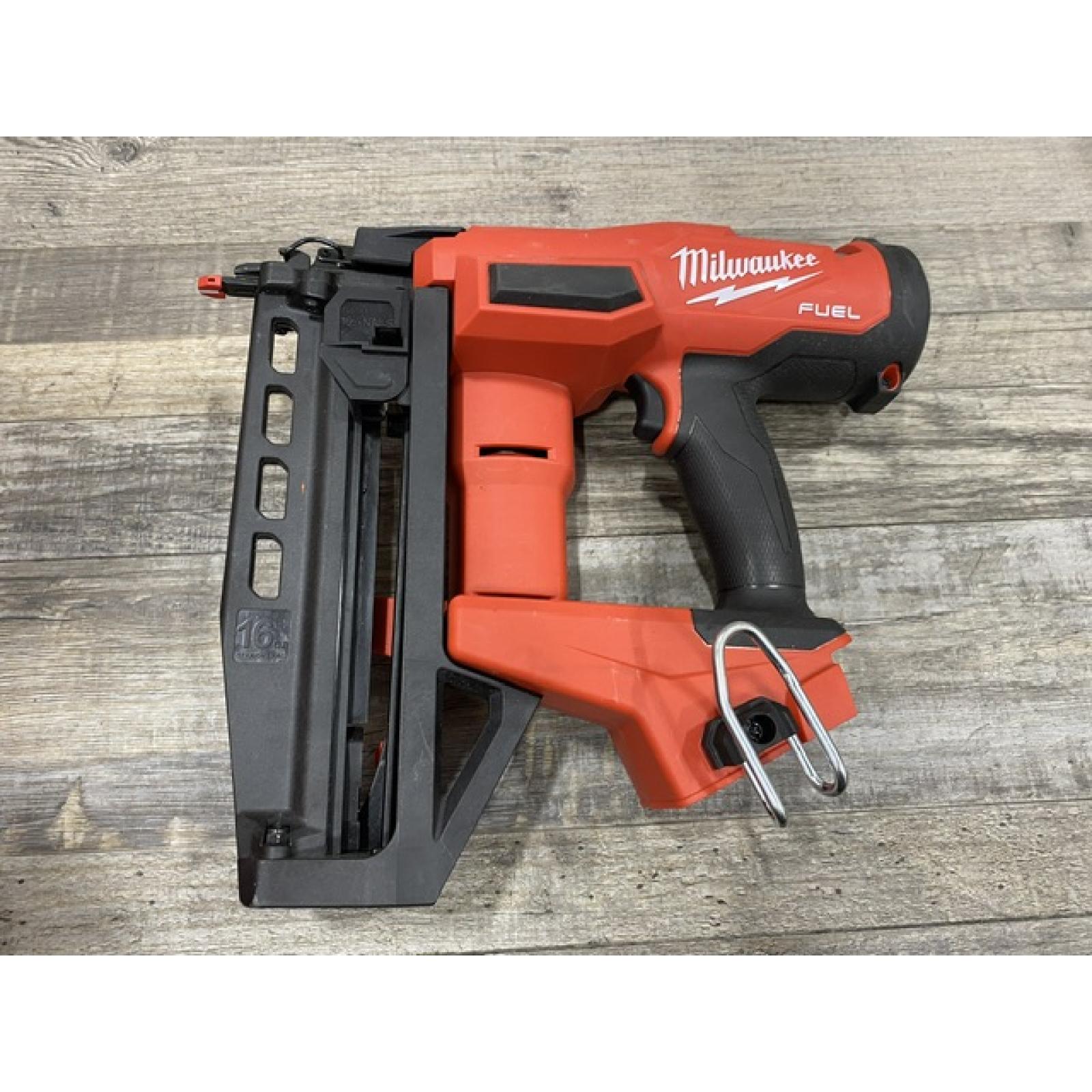 AS-IS Milwaukee FUEL 18-Volt Lithium-Ion Brushless Cordless Gen ll 16-Gauge Straight Finish Nailer (Tool Only)