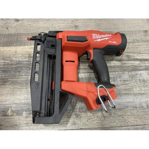 AS-IS Milwaukee FUEL 18-Volt Lithium-Ion Brushless Cordless Gen ll 16-Gauge Straight Finish Nailer (Tool Only)