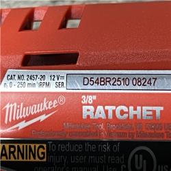AS-IS Milwaukee 12V Lithium-Ion Cordless 3/8 in. Ratchet (Tool-Only)