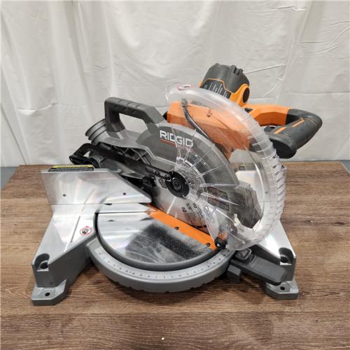 AS-IS RIDGID 15 Amp 10 in. Dual Miter Saw with LED Cut Line Indicator