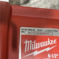 AS-IS Milwaukee 18V Lithium-Ion Cordless 6-1/2 in. Circular Saw (Tool-Only)