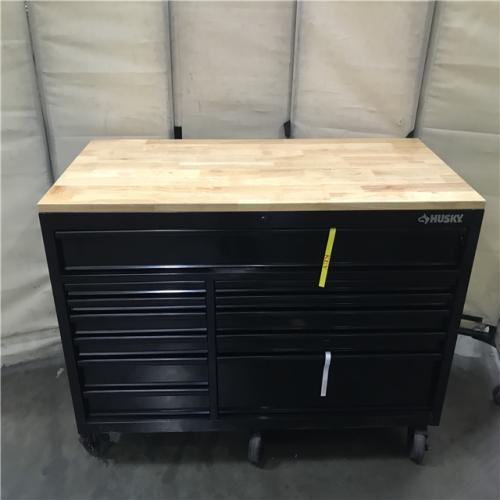 California AS-IS Husky 62 In. 12-Drawer Mobile Workbench With Full Length Table