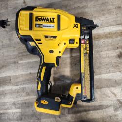HOUSTON LOCATION - AS-IS DeWALT DCN681D1 20-Volt MAX 18ga Cordless Brushless Narrow Crown Stapler Kit w/ BATTERY & CHARGER