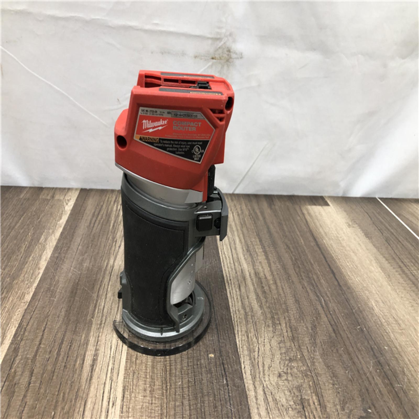 AS-IS Milwaukee FUEL 18V Lithium-Ion Brushless Cordless Compact Router (Tool-Only)