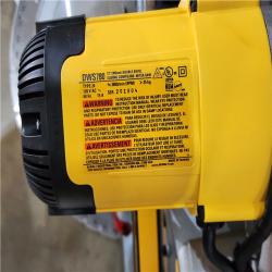 HOUSTON LOCATION - AS-IS DEWALT 15 Amp Corded 12 in. Double Bevel Sliding Compound Miter Saw