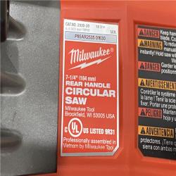 AS-IS Milwaukee FUEL 18V Lithium-Ion Cordless 7-1/4 in. Rear Handle Circular Saw (Tool-Only)