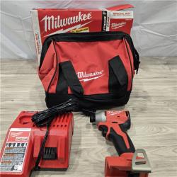 AS-IS Milwaukee M18 Compact Brushless 1/4  Hex Impact Driver Kit