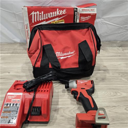 AS-IS Milwaukee M18 Compact Brushless 1/4  Hex Impact Driver Kit