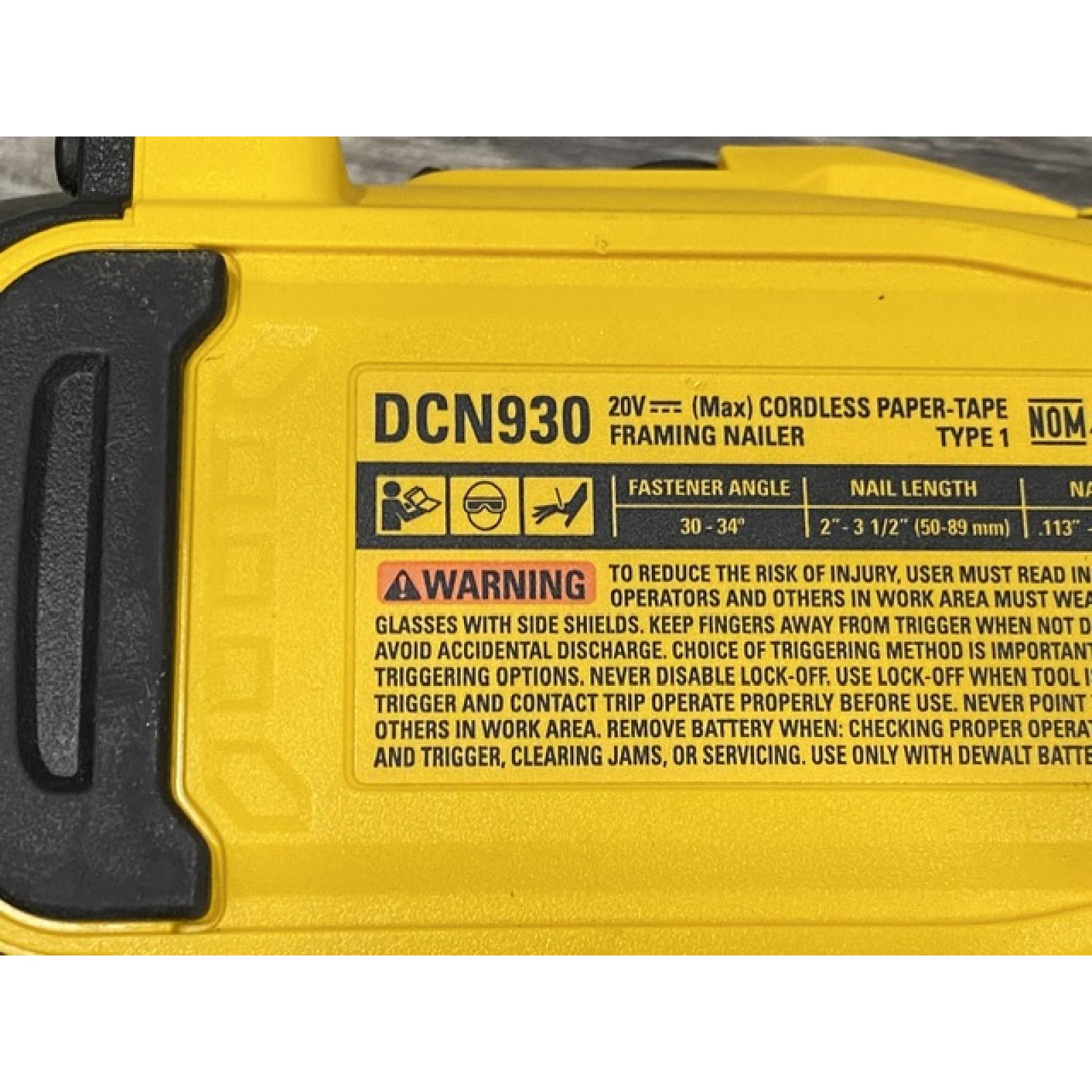 AS-IS DEWALT 20V 30 Degree Cordless Framing Nailer (Tool-Only)