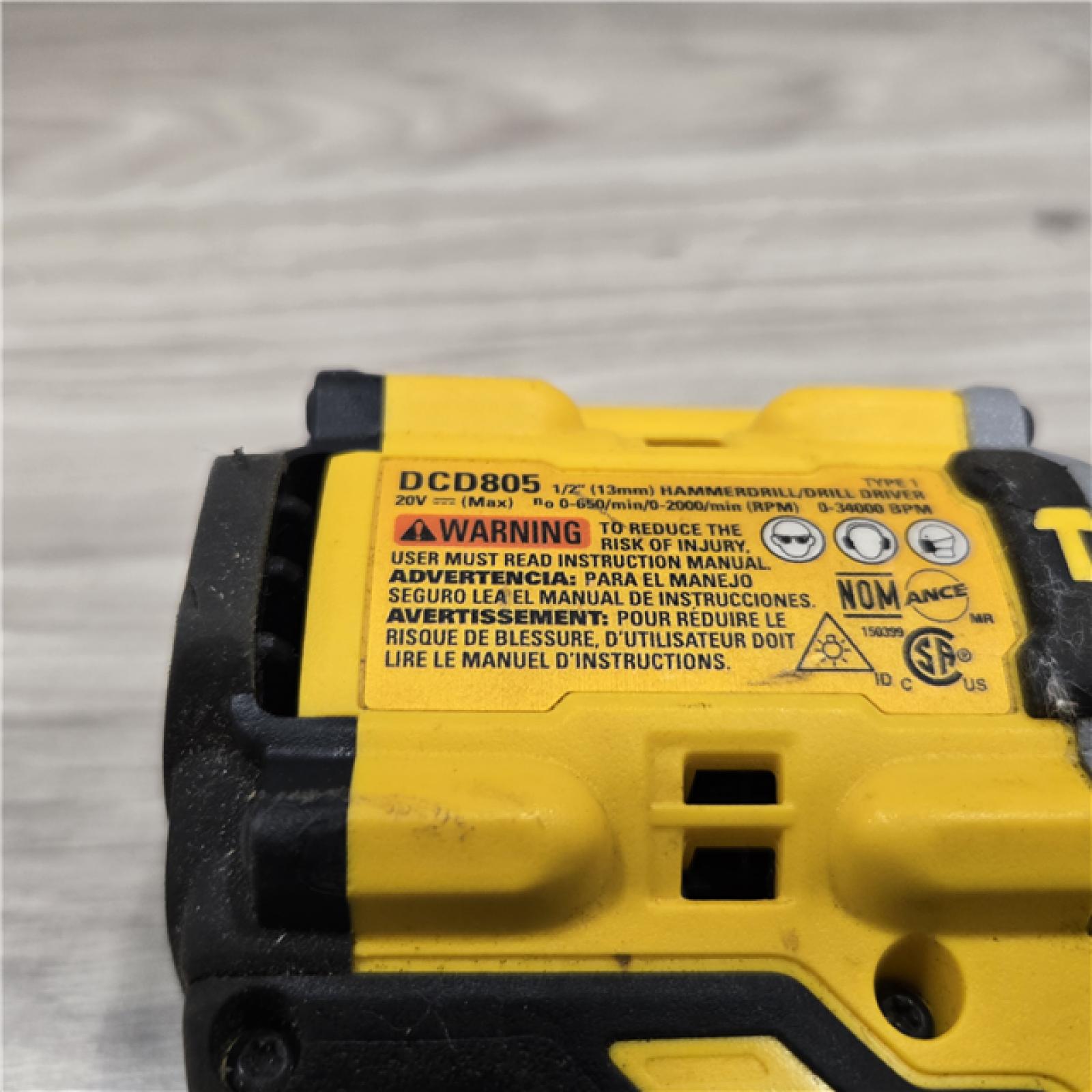 AS-IS DEWALT 20V Compact Cordless 1/2 in. Hammer Drill (Tool-Only)