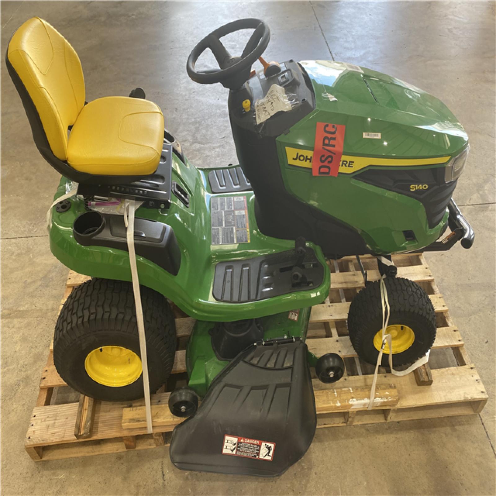 Houston Location - AS-IS Outdoor Power Equipment JOHN DEERE S140 SIT DOWN MOWER