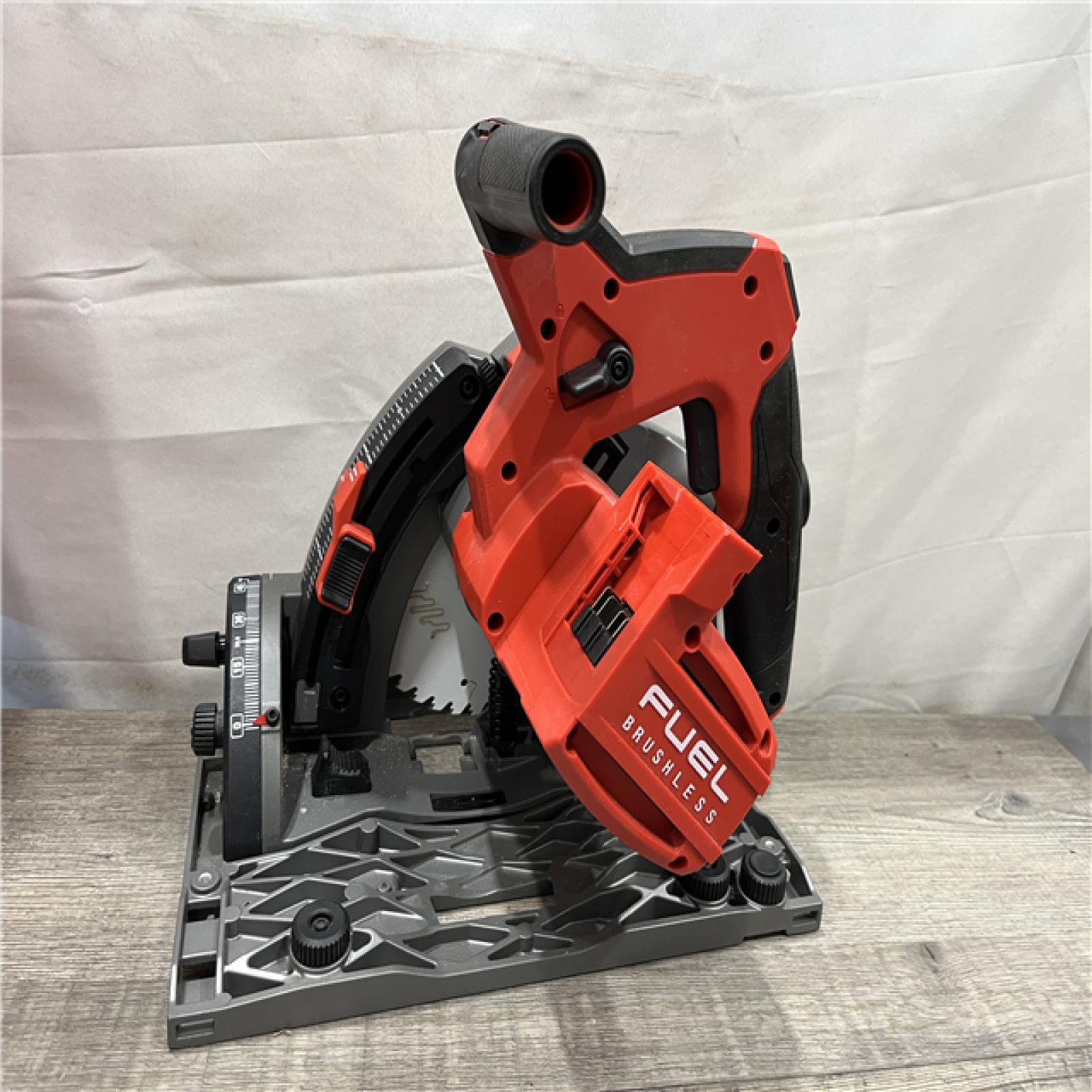 AS-IS Milwaukee FUEL 18V Lithium-Ion Brushless Cordless 6-1/2 in. Plunge Track Saw PACKOUT Kit