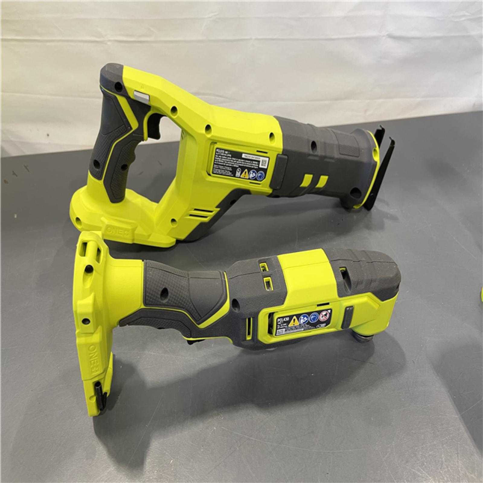 AS-IS - ONE+ 18V Cordless 6-Tool Combo Kit with 1.5 Ah Battery, 4.0 Ah Battery, and Charger