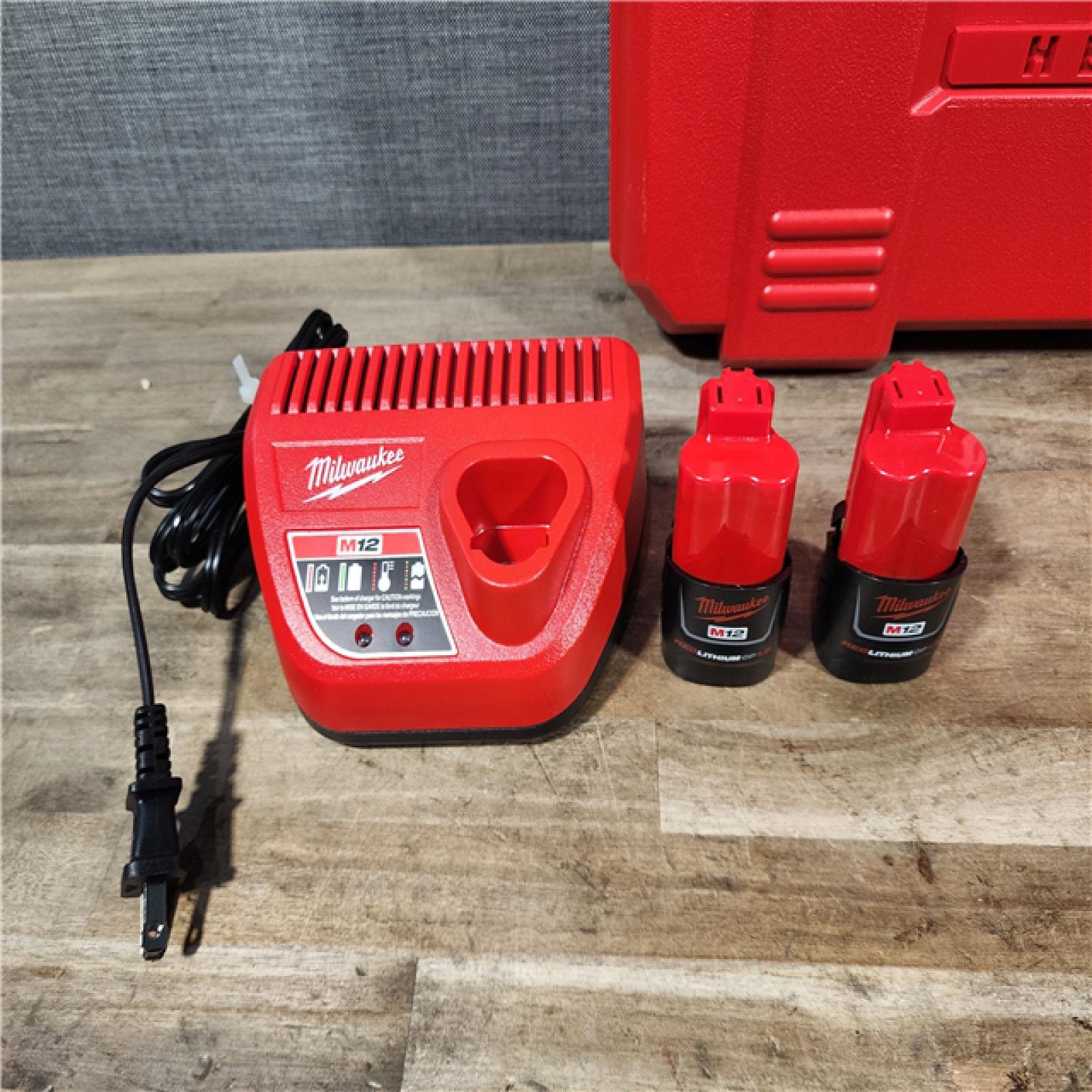 HOUSTON LOCATION - AS-IS M12 12-Volt Lithium-Ion Force Logic Cordless Press Tool Kit (3 Jaws Included) with Two 1.5 Ah Battery and Hard Case