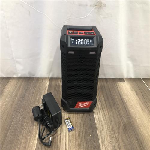 AS-IS Milwaukee 12-Volt Lithium-Ion Cordless Bluetooth/AM/FM Jobsite Radio with Charger