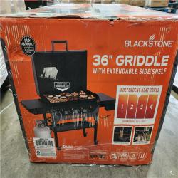 Phoenix AS-IS Blackstone 4-Burner Liquid Propane Outdoor Griddle with Hood in Black