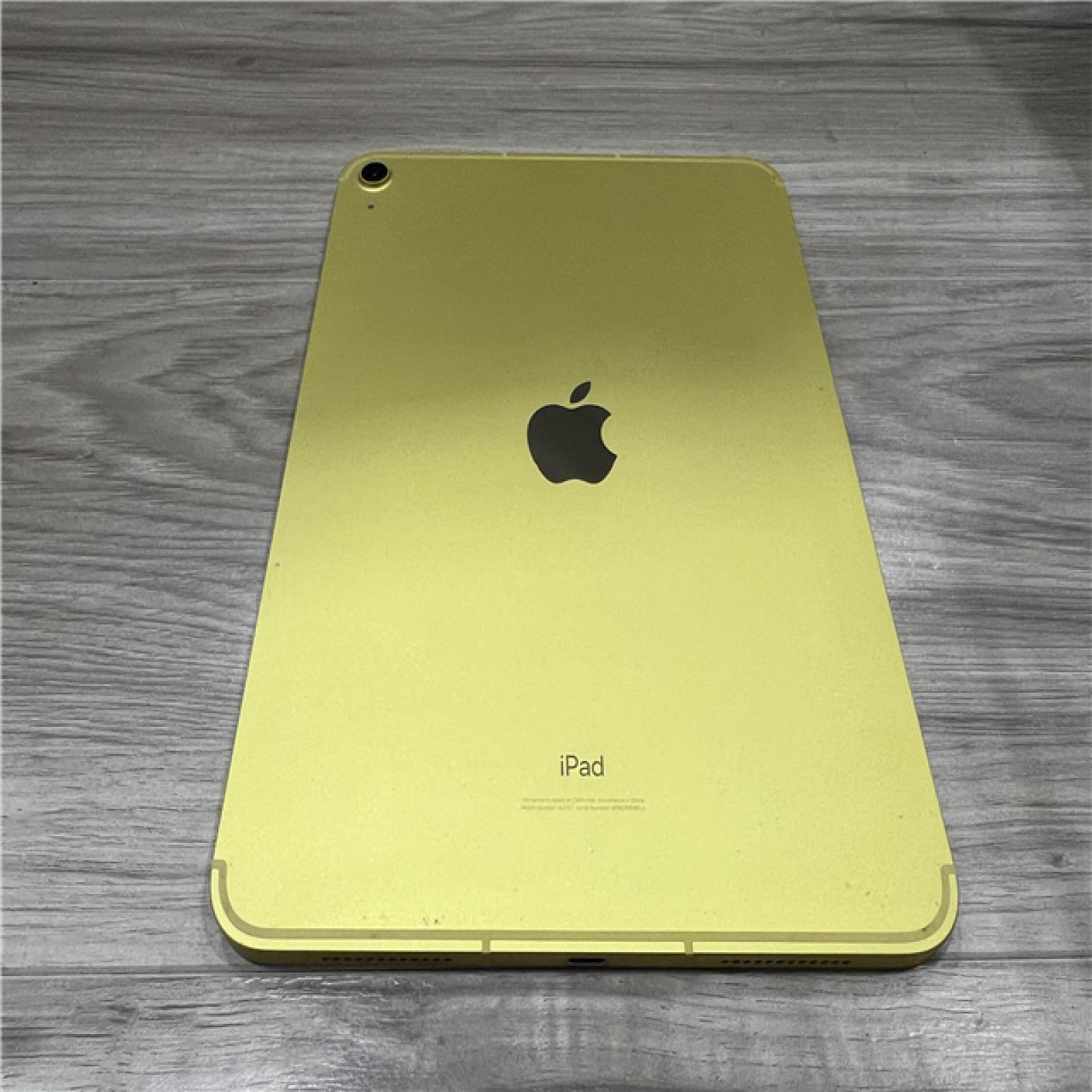 Apple - 10.9-Inch iPad - (10th Generation) with Wi-Fi + Cellular - 256GB - Yellow (Unlocked)