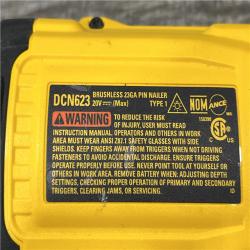 AS-IS DEWALT ATOMIC 20V MAX Lithium Ion Cordless 23 Gauge Pin Nailer Kit