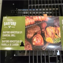 Phoenix NEW Nexgrill Oakford Homestead 24-Heavy Duty Charcoal Grill in Black