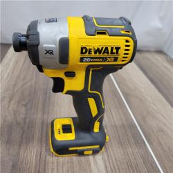 AS-IS DEWALT ATOMIC 20V MAX Lithium-Ion Cordless 1/4 in. Brushless Impact Driver Kit, 5 Ah Battery, Charger, and Bag