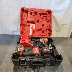 AS-IS- Milwaukee FUEL 18V Lithium-Ion Brushless Cordless Hammer Drill and Impact Driver Combo Kit