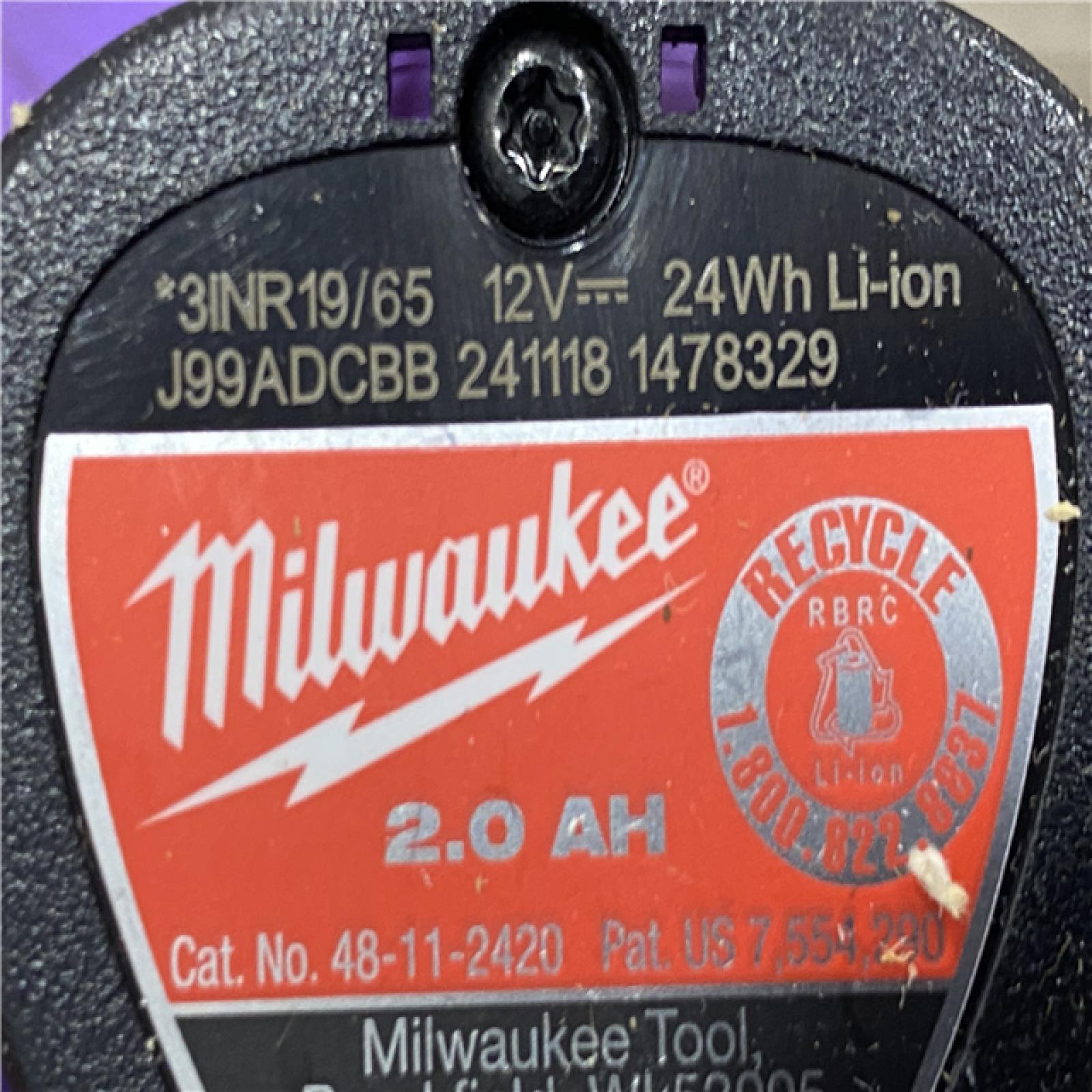 AS-IS Milwaukee  FUEL 12V Lithium-Ion Brushless Cordless 1/4 in. Hex Impact Driver Kit