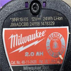 AS-IS Milwaukee  FUEL 12V Lithium-Ion Brushless Cordless 1/4 in. Hex Impact Driver Kit