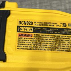 AS-IS DEWALT 20-Volt 21° Cordless Framing Nailer (Tool-Only)