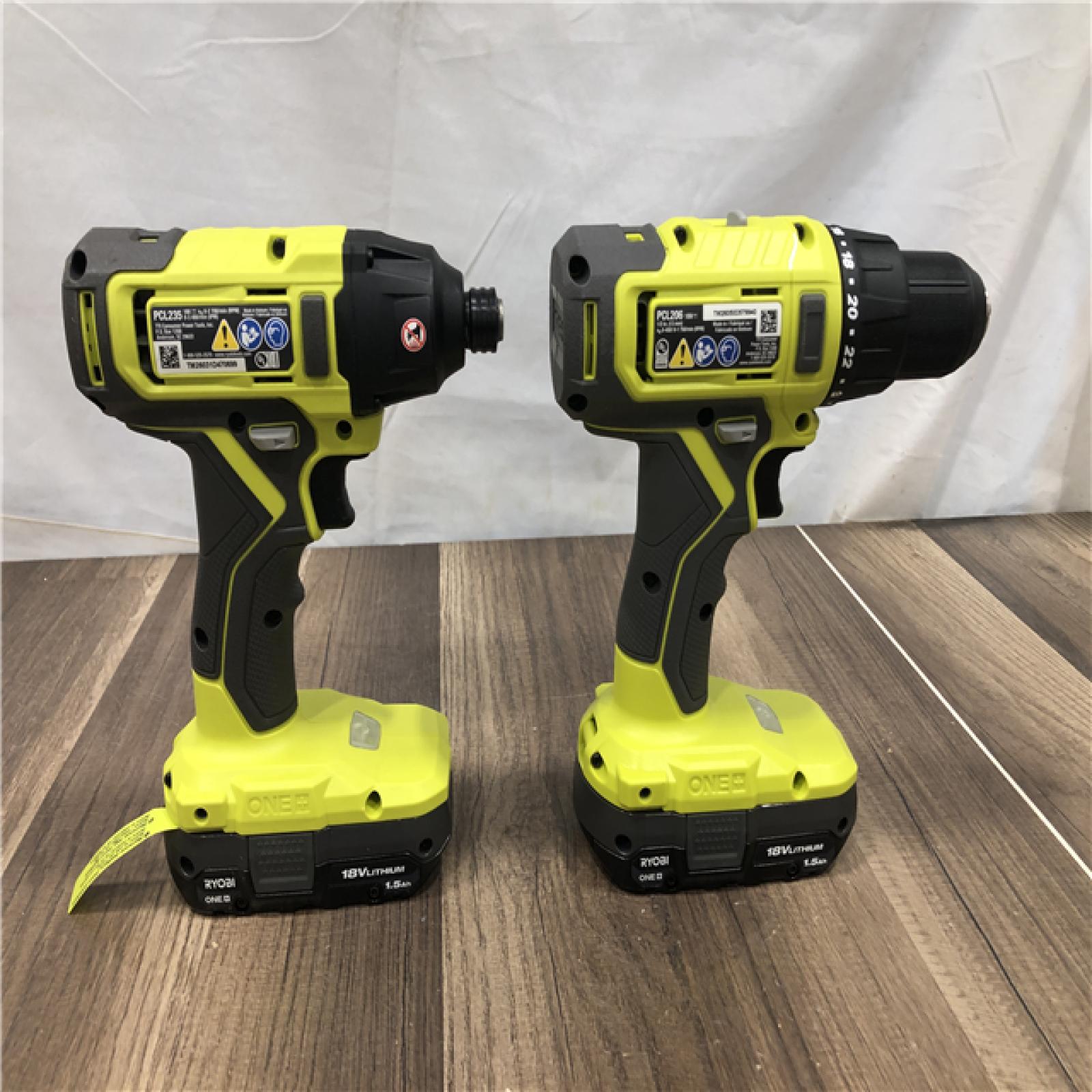 AS-IS RYOBI ONE+ 18V Cordless 2-Tool Combo Kit