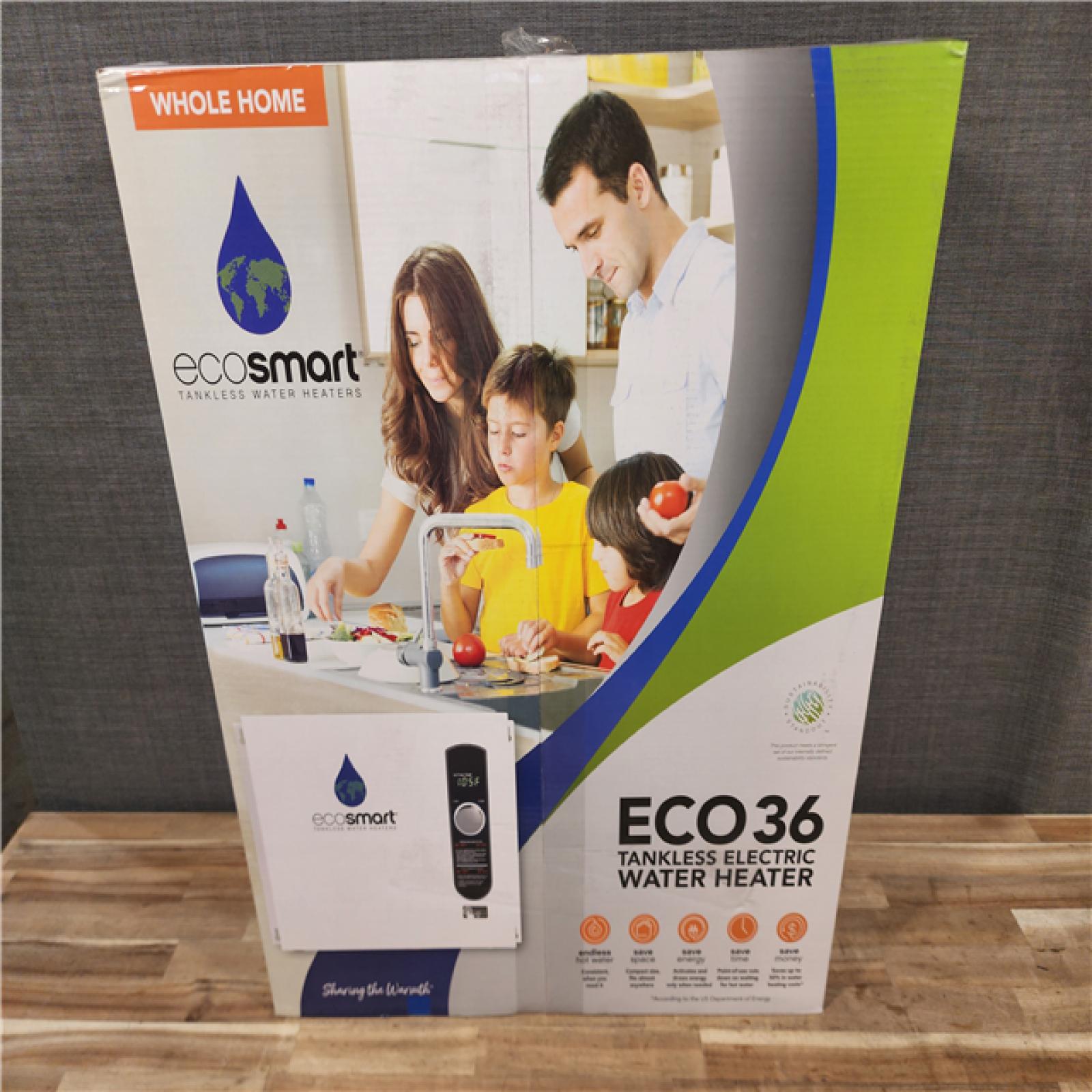 HOUSTON LOCATION - AS-IS (NEW) ECO36 TANKLESS ELECTRIC WATER HEATER