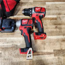HOUSTON LOCATION - AS - IS Milwaukee 2 Tool Combo Kit W/ (2) Battery & Charger