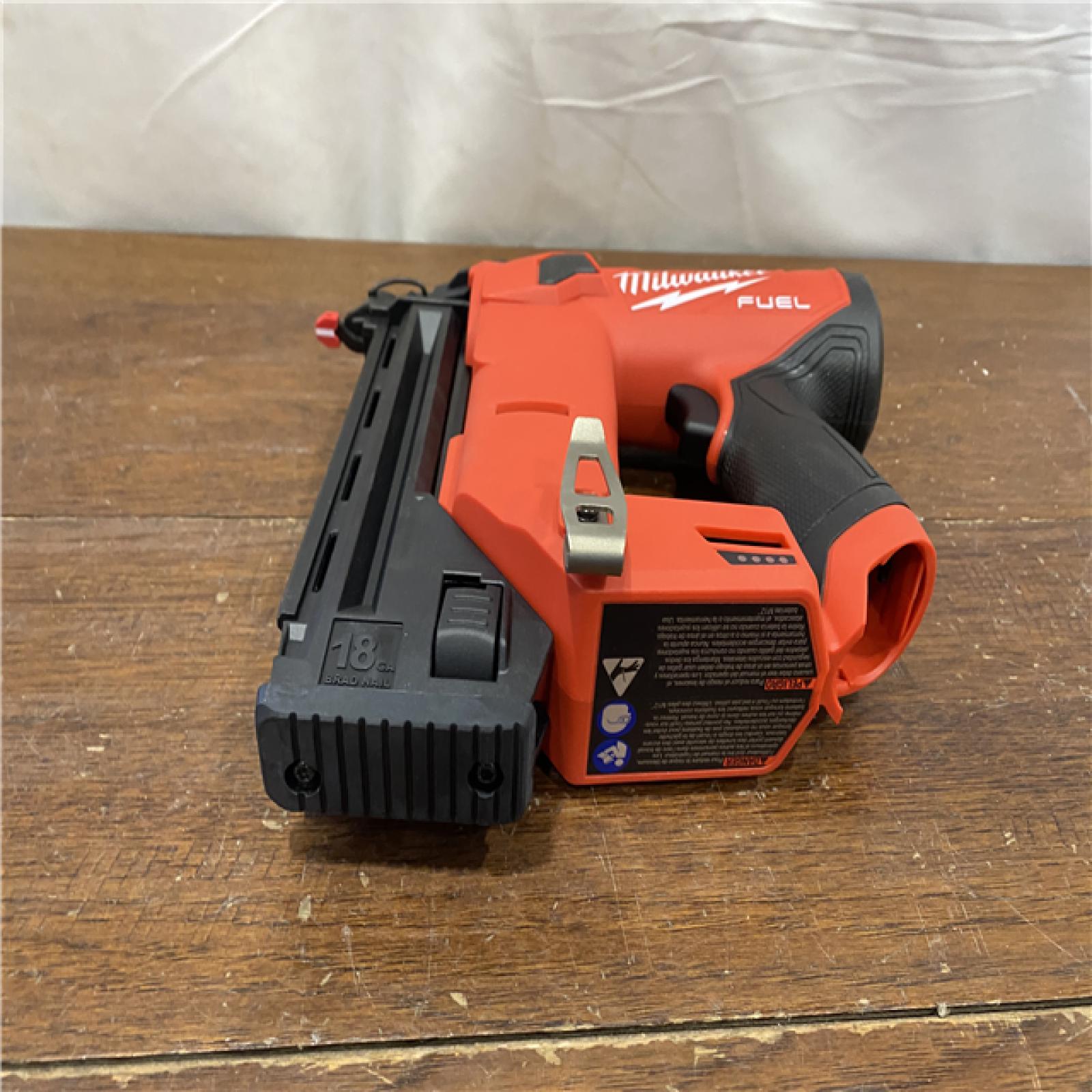 AS-IS M12 FUEL 12-Volt Lithium-Ion Brushless Cordless 18-Guage Compact Brad Nailer (Tool Only)