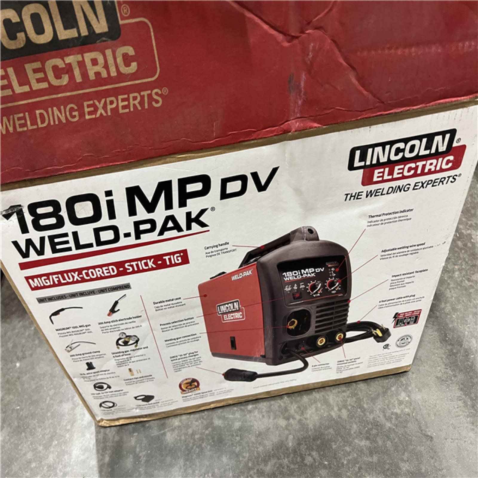 Dallas Location - As-Is Lincoln K5257-1 180i MP DV Weld Pak