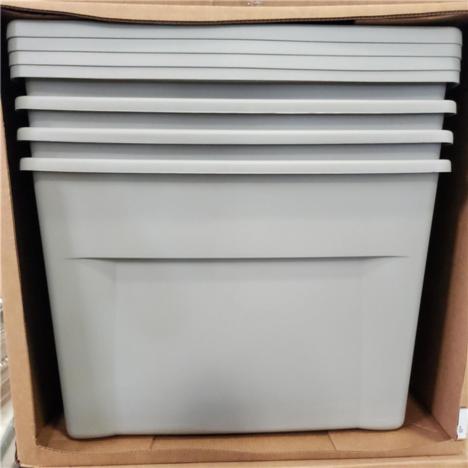 Phoenix Location BrightRoom Wheeled Latching Storage Tote 45 Gallon (170.3 L) Capacity (4 Per Box) Pallet  (6 Boxes)