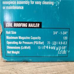 Phoenix NEW Makita Pneumatic 1-3/4 in. 15 Degree Coil Corded Roofing Nailer