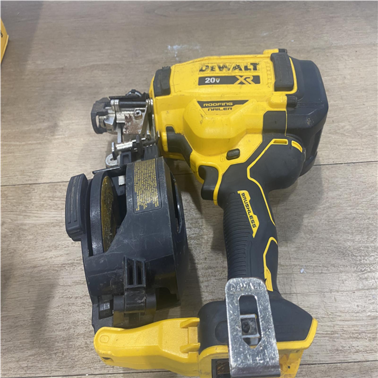AS-IS DEWALT 20V MAX 15-Degree Electric Cordless Roofing Nailer (Tool Only)