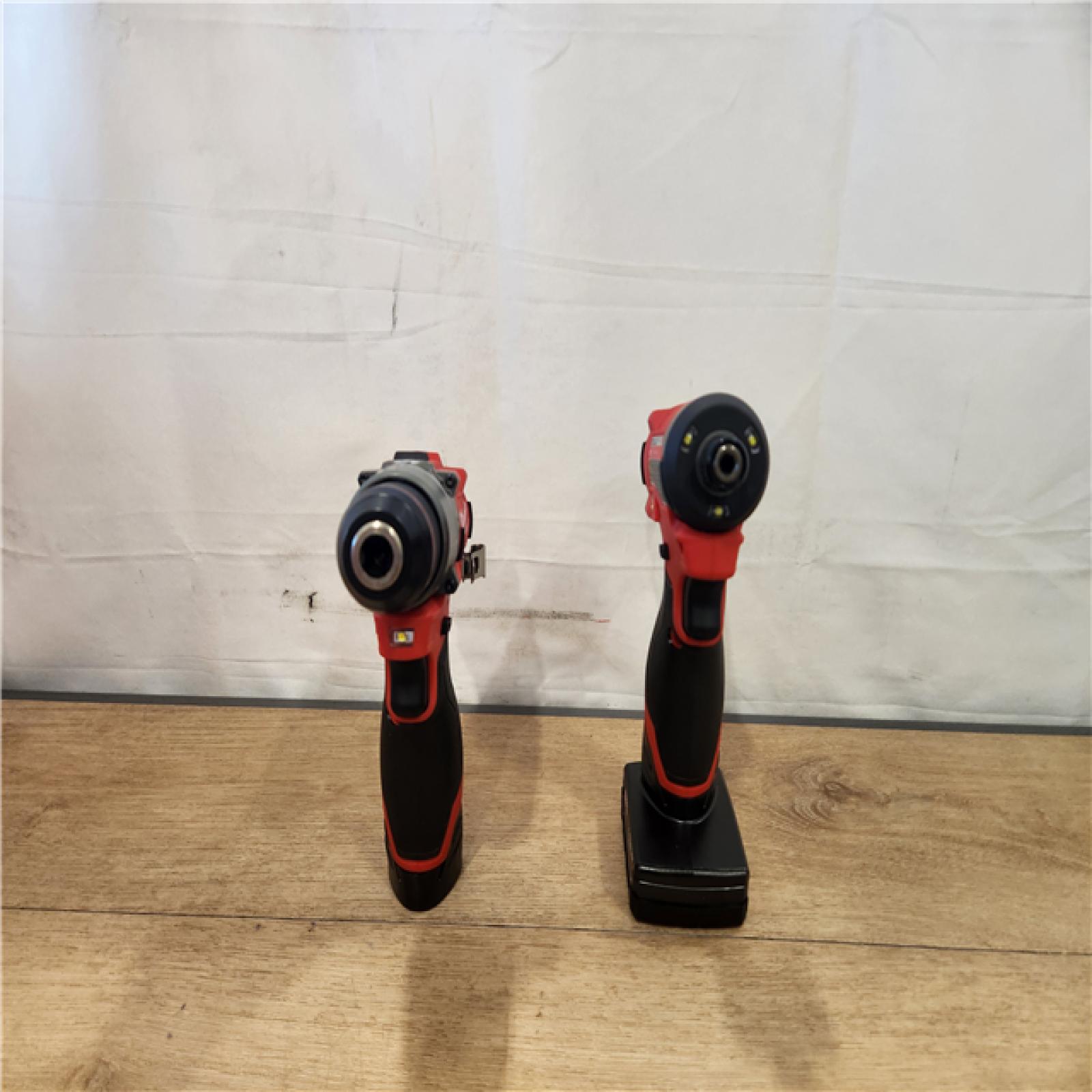 AS-IS- Milwaukee 12V Brushless Hammer Drill and Impact Driver Combo Kit