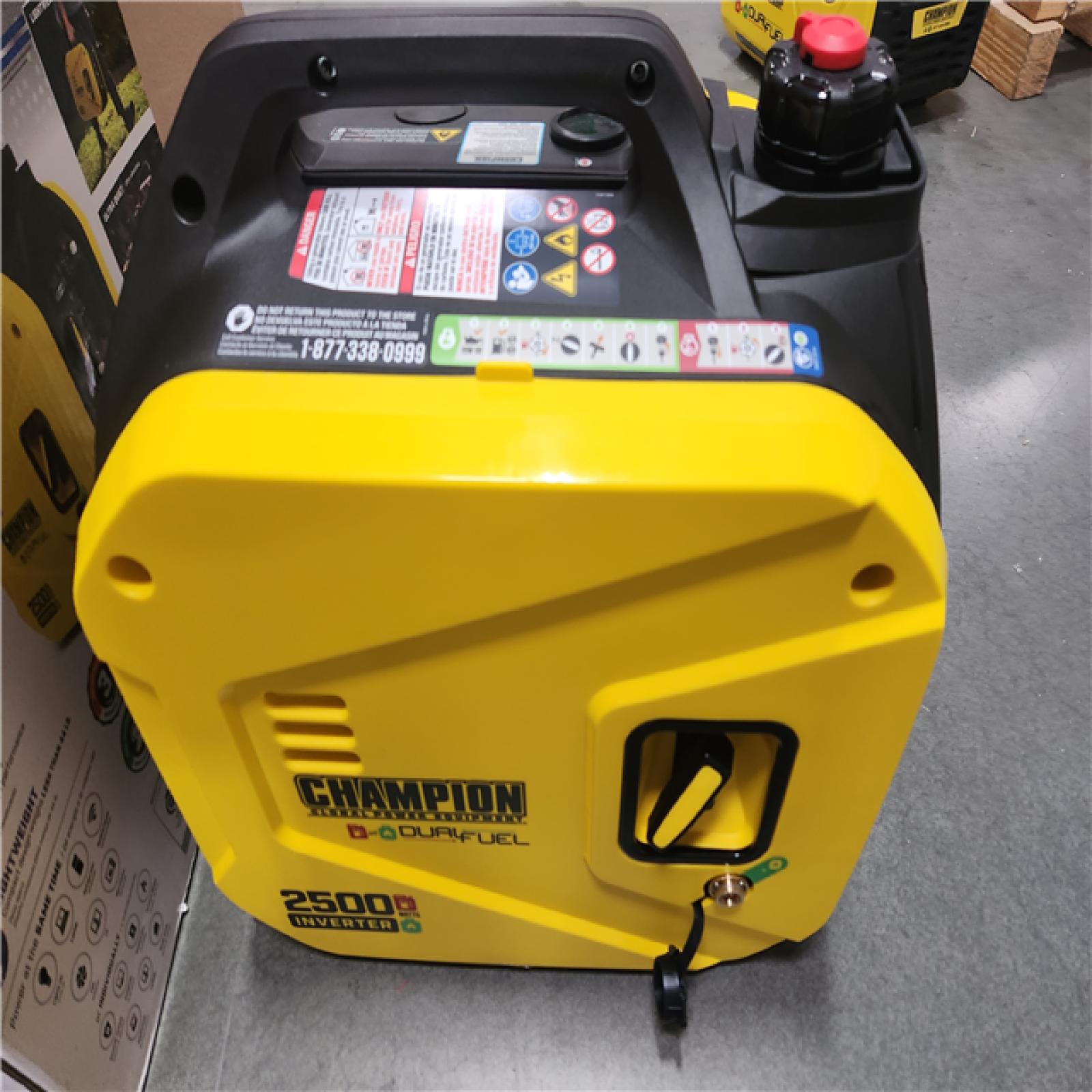 CALIFORNIA AS-IS CHAMPION PORTABLE 2500 STARTING WATT'S,1850 RUNNING WATT'S INVERTER GENERATOR