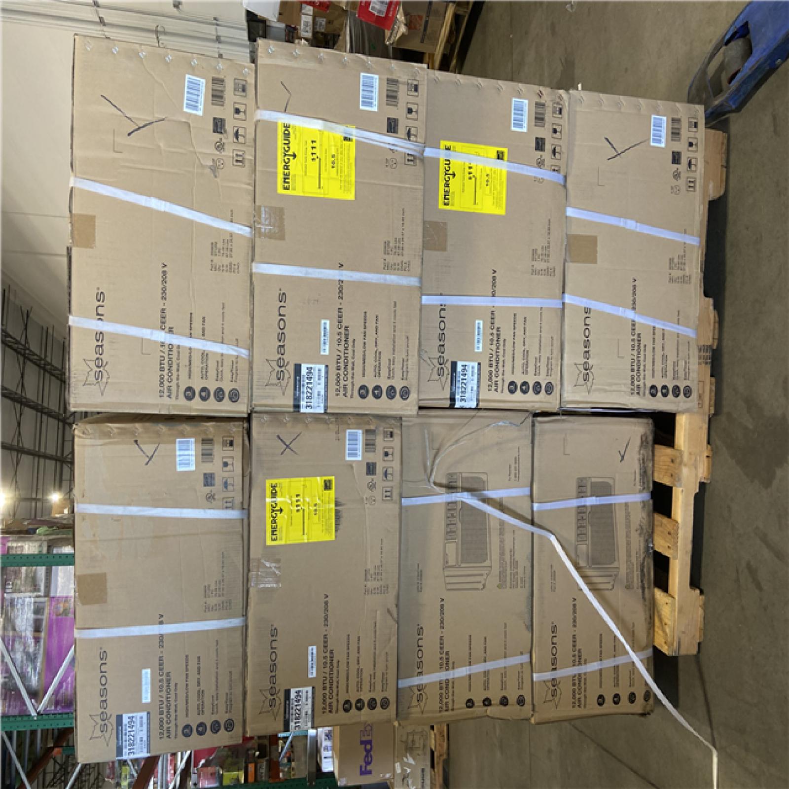 DALLAS LOCATION - Seasons 12 000 BTU 230/208-Volt Through-the-Wall Unit Air Conditioner Only - 8 units