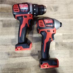 HOUSTON - LOCATION - AS-IS Milwaukee 18V Cordless Brushed 2 Tool Drill/Driver and Impact Driver Kit