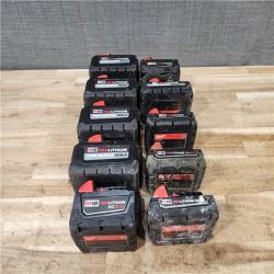 HOUSTON LOCATION - AS-IS MILWAUKEE BATTERY PACK QTY - 10