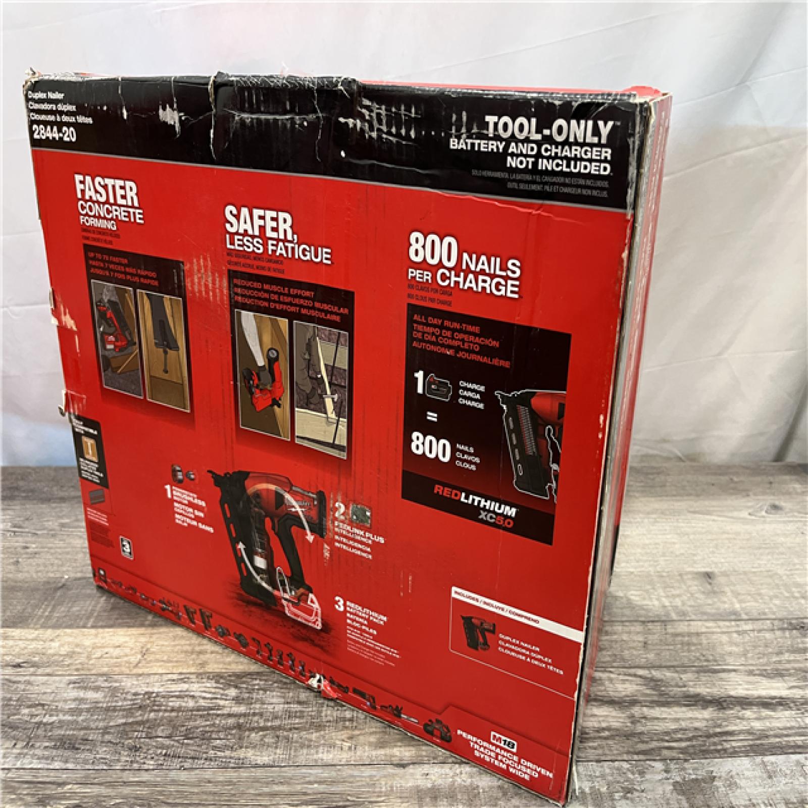 NEW - Milwaukee FUEL 18-Volt Brushless Lithium-Ion Cordless 21-Degree Duplex Nailer (Tool-Only)