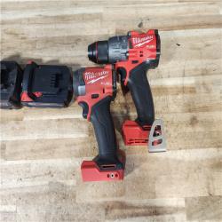 HOUSTON LOCATION - AS - IS Milwaukee 2 Tool Combo Kit W/ (2) Battery & Charger