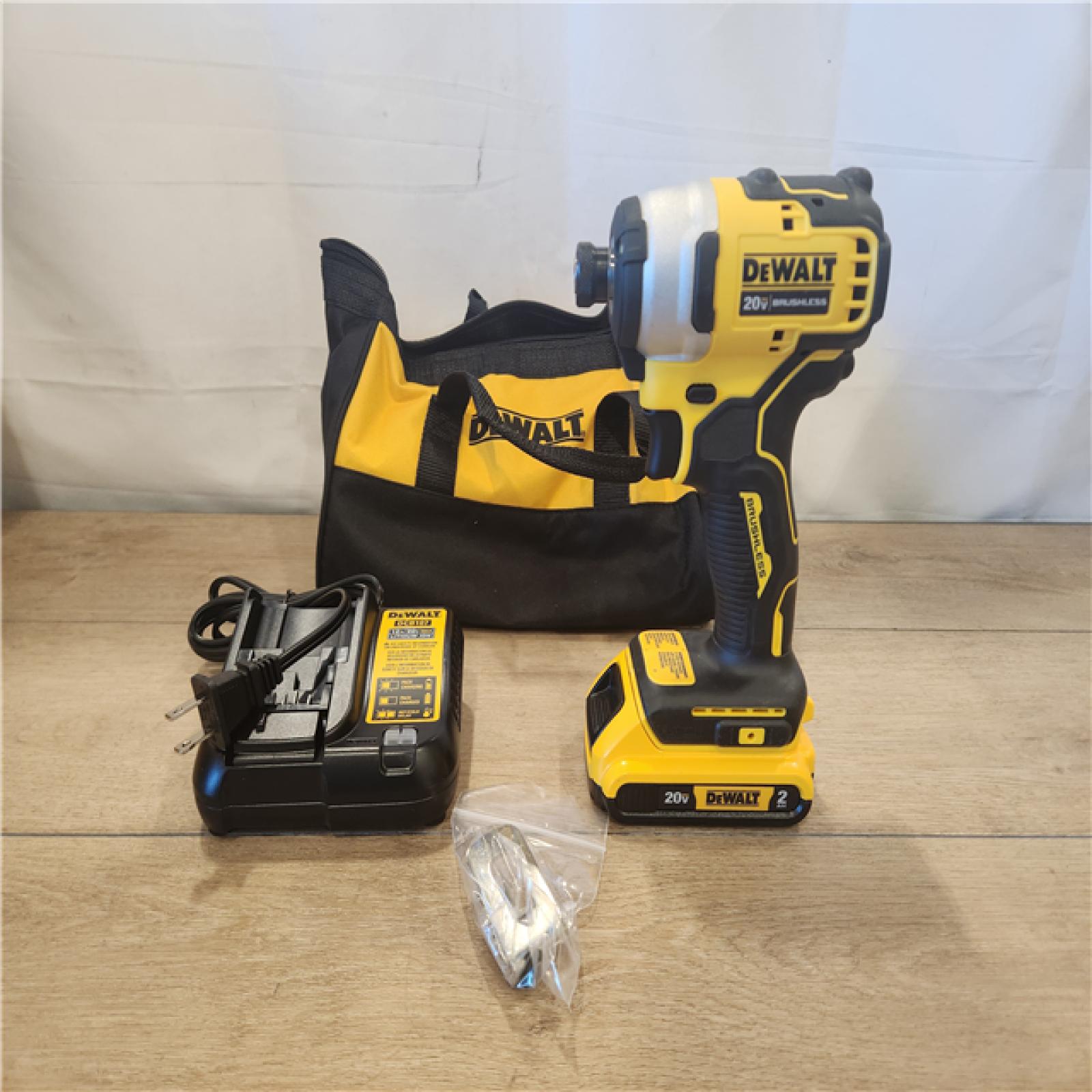 AS-IS- DEWALT ATOMIC 20V MAX* Brushless Cordless Compact 1/4 in. Impact Driver Kit