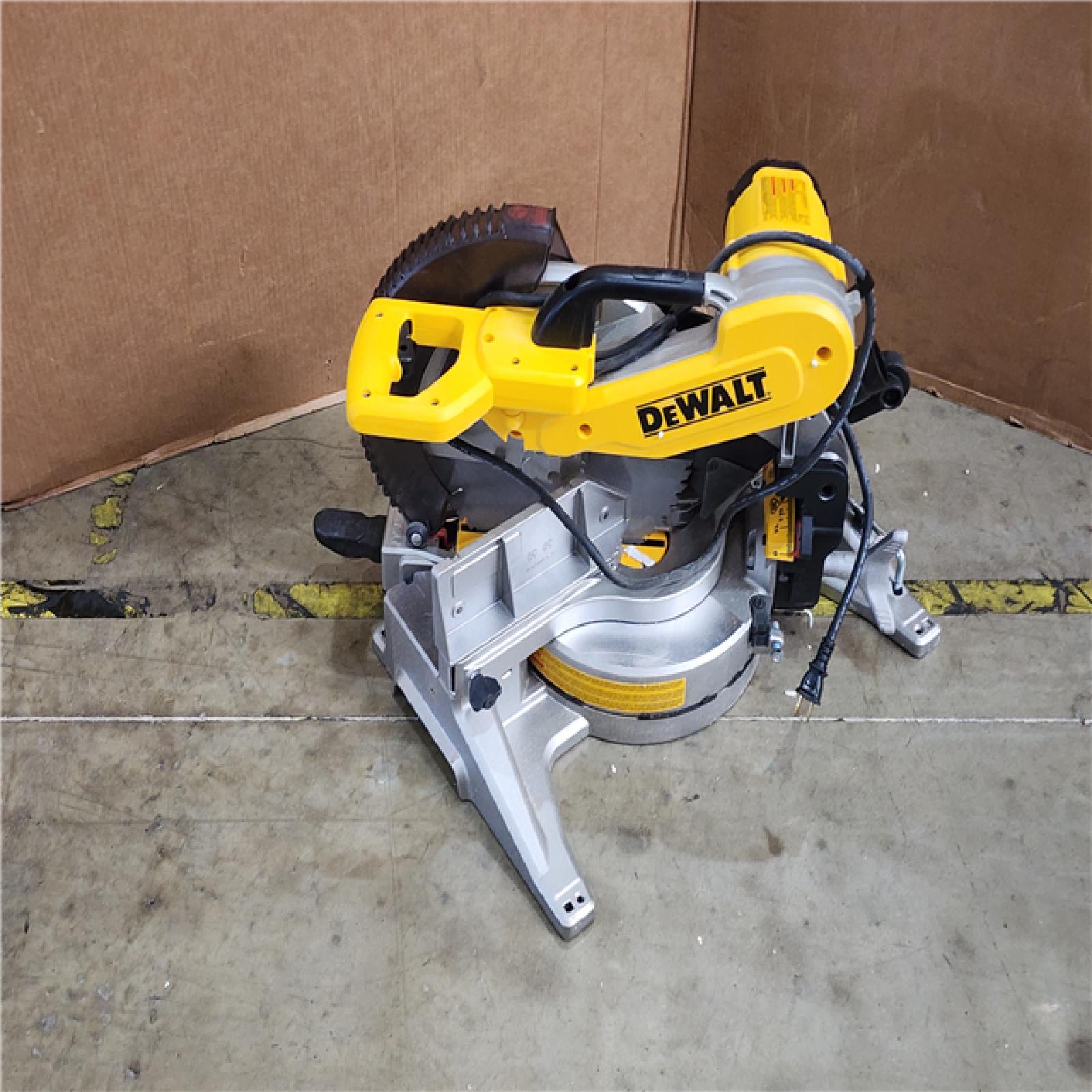 HOUSTON LOCATION - AS-IS DEWALT 12 in. 15 Amp Compound Double Bevel Miter Saw