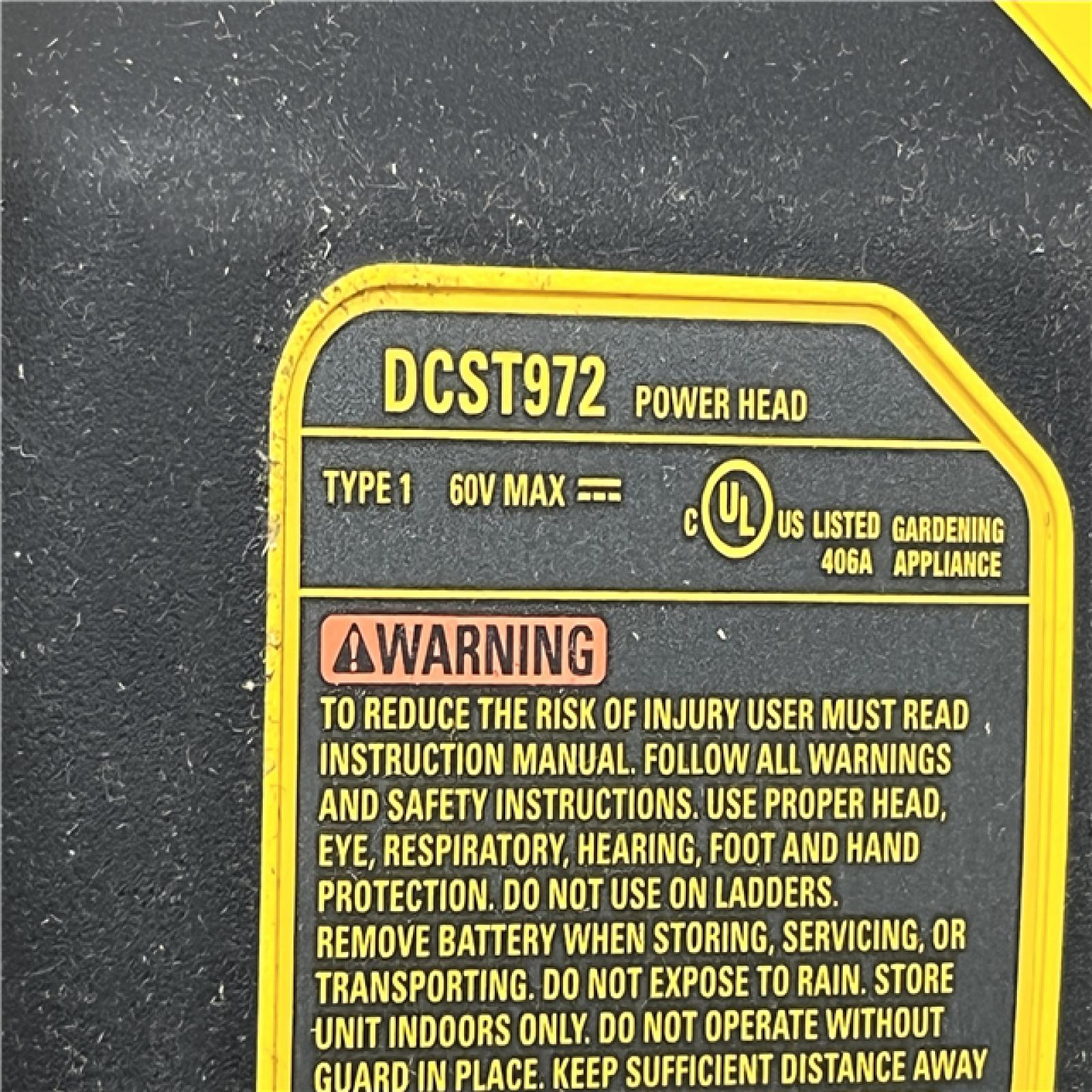 AS-IS DEWALT FLEXVOLT 60V MAX 17 in. Cordless Battery Powered Attachment Capable Trimmer Kit