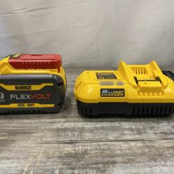 AS-IS DEWALT 20V/60V MAX FLEXVOLT Lithium-Ion 9.0Ah Battery and Charger Starter Kit