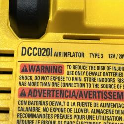 AS-IS DEWALT 20V MAX Cordless Electric Portable Inflator (Tool Only)
